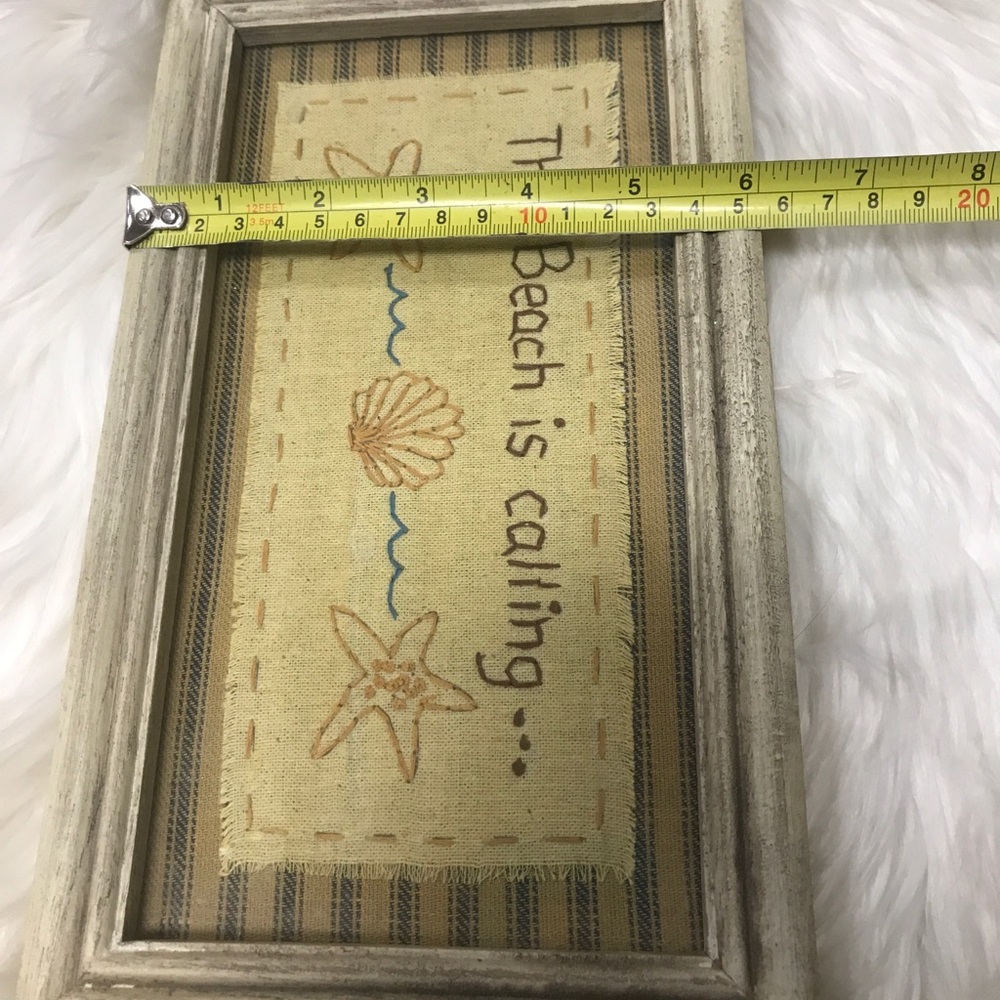 ⭐️”The Beach is Calling” Primitive Wooden Frame - Picture 5 of 5